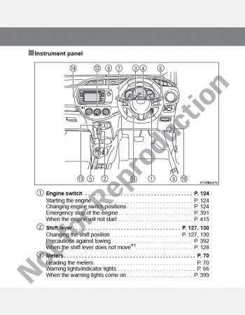 toyota yaris 130 series 2018 2019 & 2020 owners manual